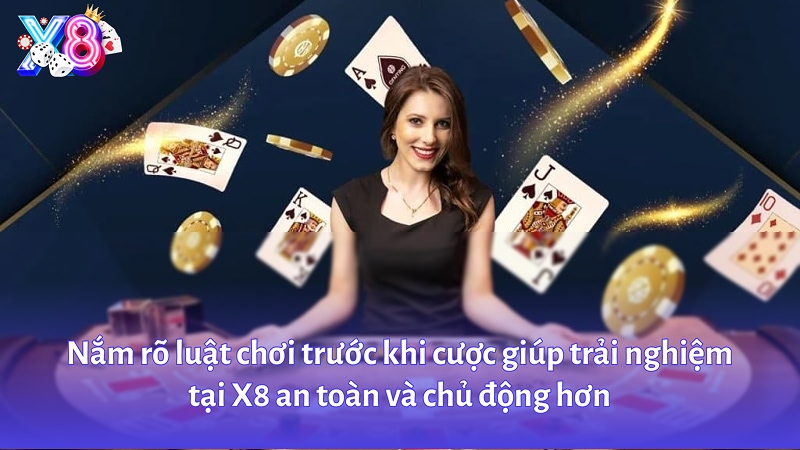 Điều khoản điều kiện x8 – Những quy định người chơi cần hiểu trước khi tham gia 3 Nắm rõ luật chơi trước khi cược giúp trải nghiệm tại X8 an toàn và chủ động hơn.