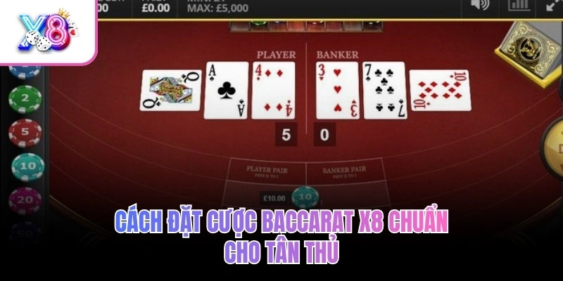 Baccarat X8 – Đặt Cược Đỉnh Cao, Thắng Lớn Trong Từng Ván 2 Cách đặt cược Baccarat X8 chuẩn cho tân thủ