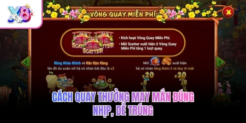 Cách quay thưởng may mắn đúng nhịp, dễ trúng